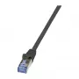 LogiLink PrimeLine Cat.7 patchkabel RJ-45 (M) - 0,25 m zwart