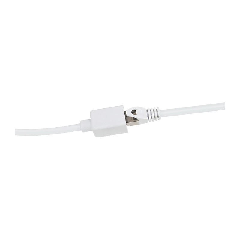LogiLink Professional CAT 6a S/FTP patch-verlengkabel, RJ-45 stekker naar bus, 1 m, wit, LSZH, Snagless