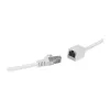 LogiLink Professional CAT 6a S/FTP patch-verlengkabel, RJ-45 stekker naar bus, 1 m, wit, LSZH, Snagless