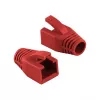 LogiLink Professional modulaire RJ45 plug cable boot 8 mm Rood – 50 stuks