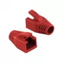 LogiLink Professional modulaire RJ45 plug cable boot 8 mm Rood – 50 stuks
