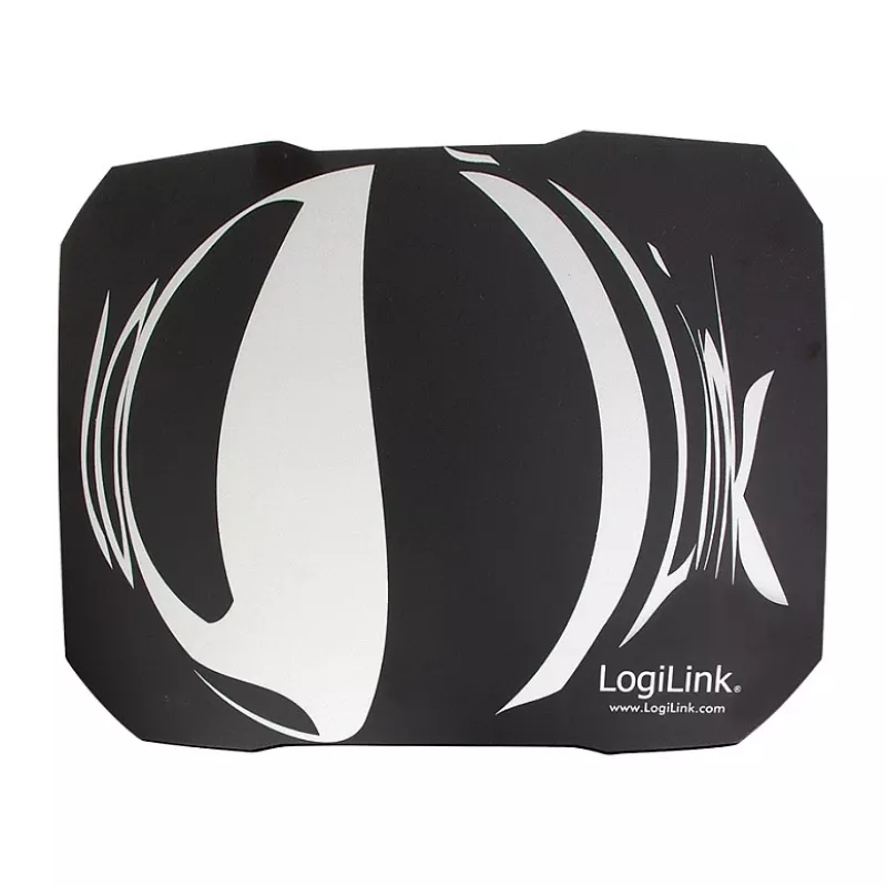 LogiLink Q1 Mate gaming muismat XL – microweefsel, antislip rubberen basis, gestikte randen, zwarte bureaumat