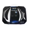 LogiLink Q1 Mate gaming muismat XL – microweefsel, antislip rubberen basis, gestikte randen, zwarte bureaumat
