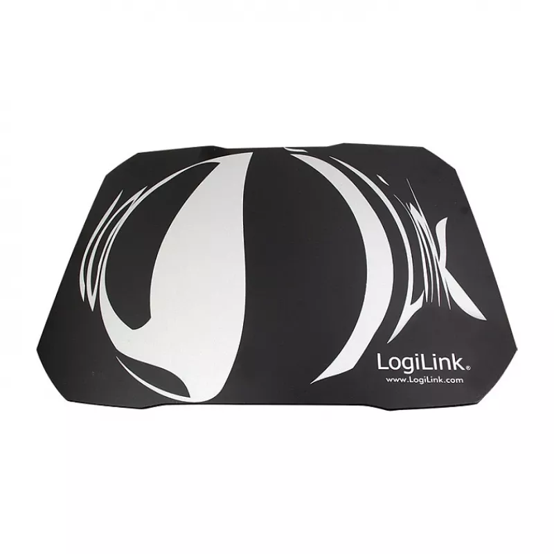 LogiLink Q1 Mate gaming muismat XL – microweefsel, antislip rubberen basis, gestikte randen, zwarte bureaumat