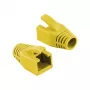 Logilink RJ45 modulaire plug cable boot 8mm Geel – Snagless trekontlasting boot (50 stuks)