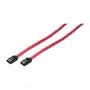 LogiLink SATA III datakabel met vergrendelstekkers, 6 Gbps, rood, 0,9 m