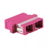 LogiLink SC Duplex OM4 Multimode glasvezel-adapter met flens, violet