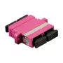 LogiLink SC Duplex OM4 Multimode glasvezel-adapter met flens, violet