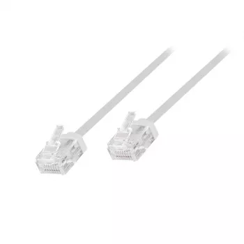 LogiLink Slim High-Flex Cat.6A U/UTP patchkabel, 0,5 m, wit, 10-pack (CQ3021U)
