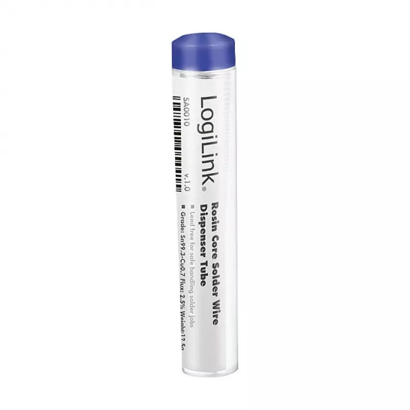 LogiLink soldeerdraad, loodvrij, Sn99.3Cu0.7, 1 mm, 12,5 g dispenserbox