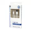 Logilink UA0199 Lightning-kabel, MFI-gecertificeerd, USB-A naar Lightning 8-pins, wit, 1m (snel laden & synchroniseren)