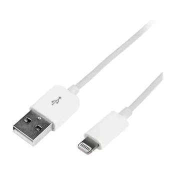 Logilink UA0199 Lightning-kabel, MFI-gecertificeerd, USB-A naar Lightning 8-pins, wit, 1m (snel laden & synchroniseren)