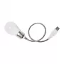 Logilink UA0220 USB LED-bureaulamp met zwanenhals, wit licht, zwart