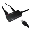 LOGILINK UA0262 USB 3.0 actieve verlengkabel, USB-A male naar 4x USB-A female, 10m, zwart