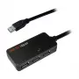 LOGILINK UA0262 USB 3.0 actieve verlengkabel, USB-A male naar 4x USB-A female, 10m, zwart