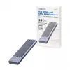 LogiLink UA0435 USB 3.2 Gen 2x2 SSD-behuizing, M.2 NVMe/SATA, USB-C, 20 Gbps, Grijs
