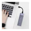 LogiLink UA0435 USB 3.2 Gen 2x2 SSD-behuizing, M.2 NVMe/SATA, USB-C, 20 Gbps, Grijs
