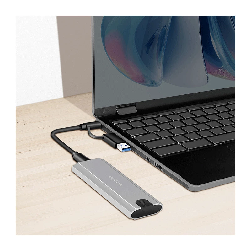 LogiLink UA0439 USB 3.2 Gen 2 SSD-behuizing USB-C naar PCIe NVMe
