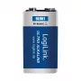 LogiLink Ultra Power alkaline 9V batterij, 1-pack blister