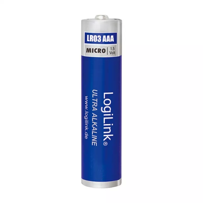 LogiLink Ultra Power alkaline AAA-batterijen, 8-pack, 1,5 V, Longlife Power, kwikvrij