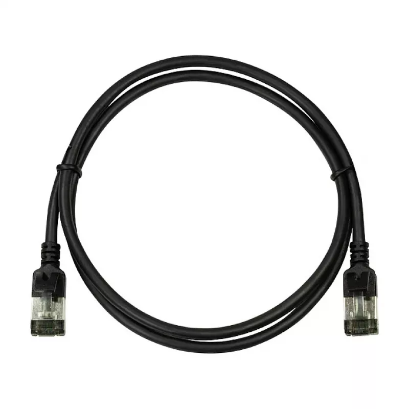 LogiLink Ultraflex SlimLine Cat6a S/FTP patchkabel, 2m, zwart (CQ9053S)