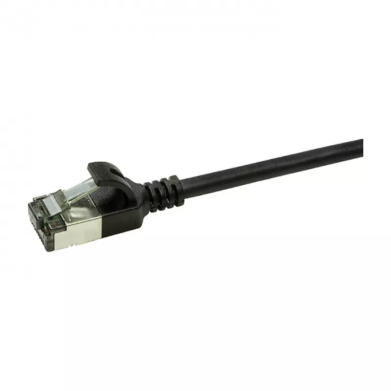 LogiLink Ultraflex SlimLine Cat6a S/FTP patchkabel, 2m, zwart (CQ9053S)