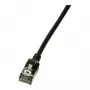 LogiLink Ultraflex SlimLine Cat6a S/FTP patchkabel, 2m, zwart (CQ9053S)