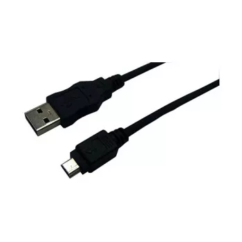 LogiLink USB 2.0 kabel, USB-A stekker naar mini-USB stekker, zwart, 3 m