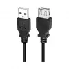 LogiLink CU0011B USB 2.0 verlengkabel, USB-A stekker naar USB-A bus, zwart, 3 m