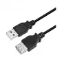 LogiLink CU0011B USB 2.0 verlengkabel, USB-A stekker naar USB-A bus, zwart, 3 m