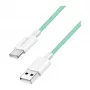 LogiLink USB 2.0 Type-C kabel, A/M naar C/M, 480 Mbit/s, 60 W, nylon, groen, 0,5 m