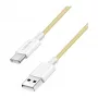 LogiLink USB 2.0 Type-C kabel, A/M naar C/M, 480 Mbps, 60W, nylon, geel, 0,5 m