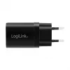 Logilink USB-A/C laadkit, 15 W, elk 1x USB-A, 1x USB-C, zwart