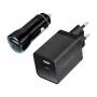 Logilink USB-A/C laadkit, 15 W, elk 1x USB-A, 1x USB-C, zwart