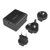 Logilink USB-A reisoplader, 18 W, GaN, 1-poort, 1x USB-A (QC), zwart