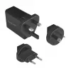 Logilink USB-A reisoplader, 18 W, GaN, 1-poort, 1x USB-A (QC), zwart