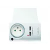 LogiLink USB-A wandoplader 10,5 W, 2 poorten, met laadstation, wit