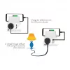 LogiLink USB-A wandoplader 10,5 W, 2 poorten, met laadstation, wit