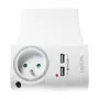 LogiLink USB-A wandoplader 10,5 W, 2 poorten, met laadstation, wit