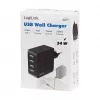 LogiLink USB-A wandoplader, 24W, 4-poorts, 4x USB-A, zwart