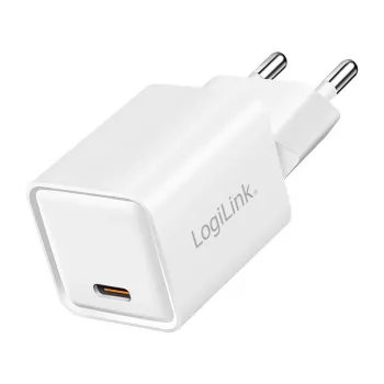 LogiLink USB-C-opladers 20 W GaN, 1 poort, USB Power Delivery, Wit
