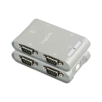 Logilink USB 2.0 naar 4-poorts seriële adapter, RS-232 (AU0032)