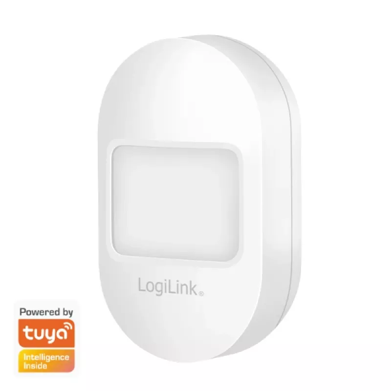 Logilink WiFi Smart PIR-bewegingsmelder, Tuya-compatibel, wit