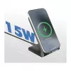 Logilink draadloze snellaadstandaard 15 W, dubbele spoel, zwart