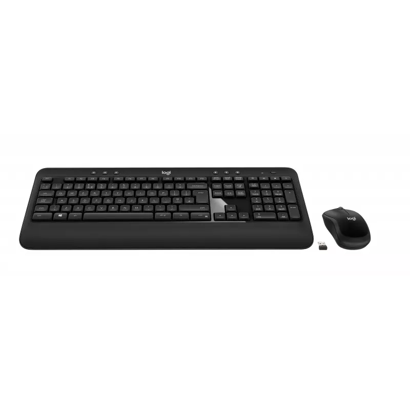 Logitech Advanced Combo draadloze toetsenbord- en muisset - zwart