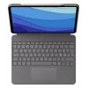Logitech Combo Touch toetsenbordhoes met trackpad voor iPad Pro 12.9 (5e gen.), Pan Nordic-indeling, Oxford Gray