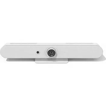 Logitech ConferenceCam Rally Bar Mini wit - 4K UHD videoconferentiebar met AI-autoframing, 6 beamforming-microfoons, ondersteuning voor twee displays