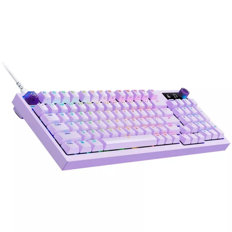 Logitech G316 X 98 bedrade gaming-toetsenbord - lila - US International - tactiele switches
