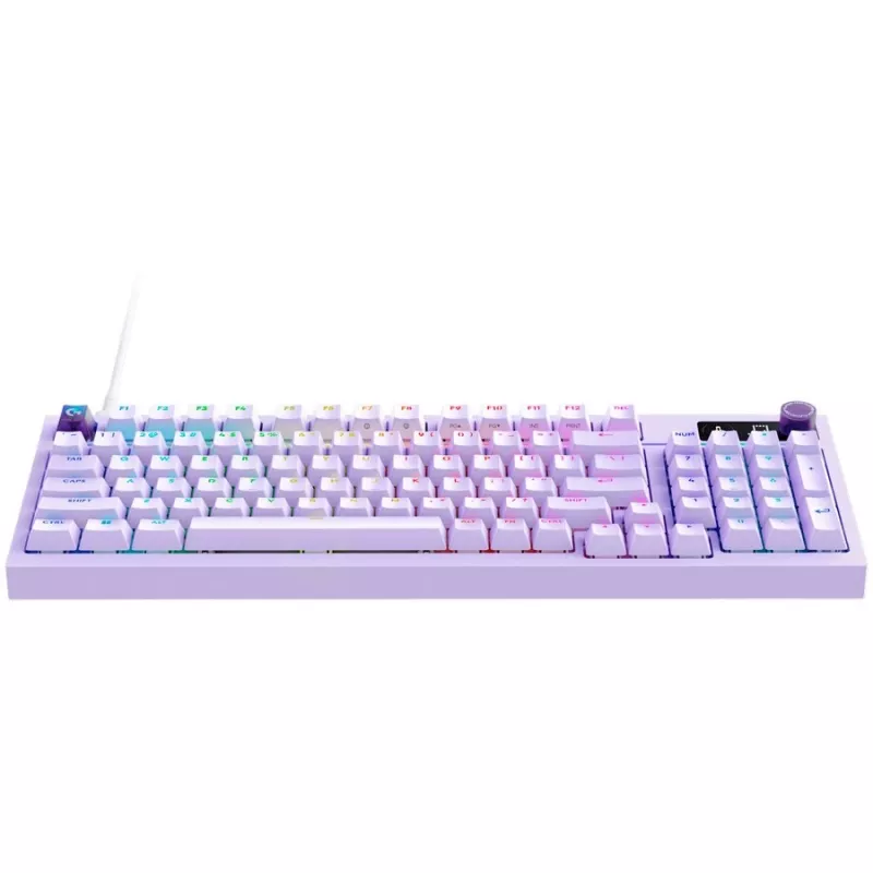 Logitech G316 X 98 bedrade gaming-toetsenbord - lila - US International - tactiele switches