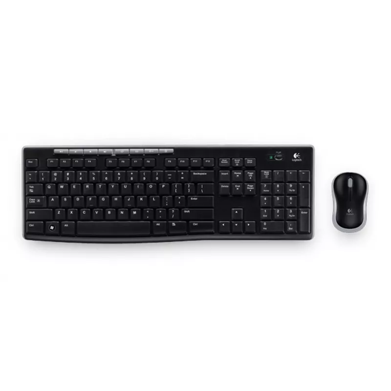 Logitech MK270 draadloze combo – full-size RF 2,4 GHz toetsenbord en muis (zwart)